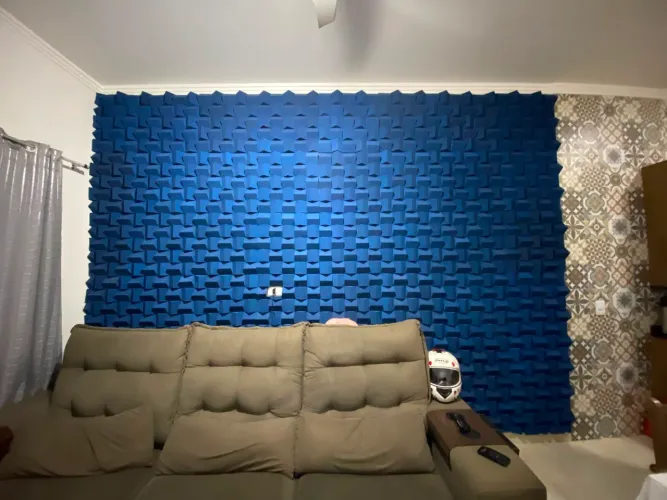 ISOLAMENTO ACÚSTICO PLACA 50 PECAS 50X50 AZUL