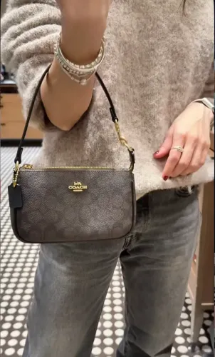 Coach nolita 19 marrom novíssima 
