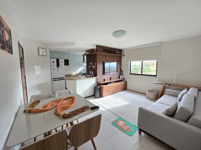 Apartamento 2/4 sendo uma suíte