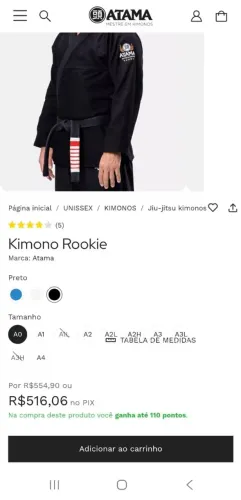 Vendo kimono Rookie Atama