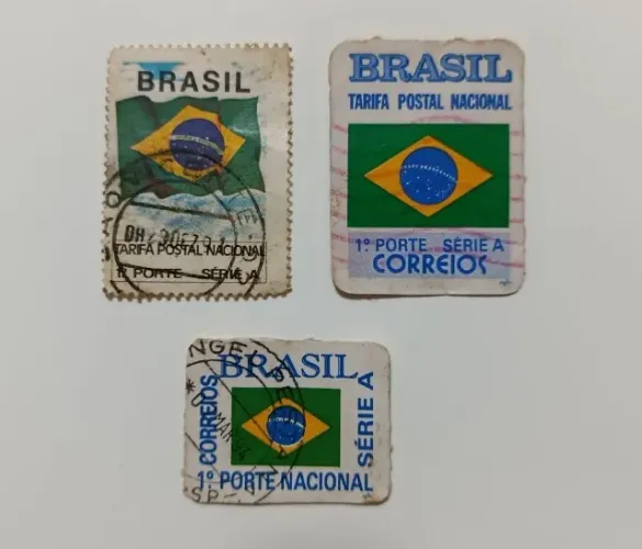 Selo postal - Bandeira do Brasil