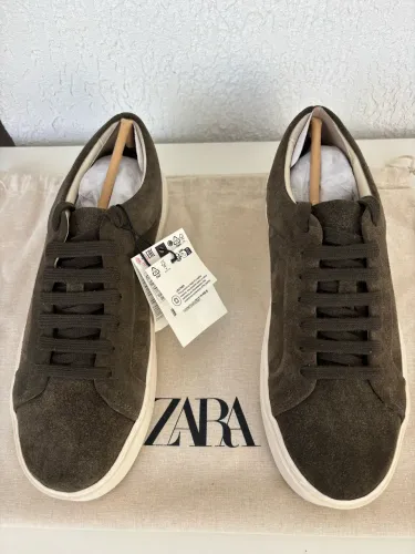 Tênis 39 Zara Couro Legítimo Novo