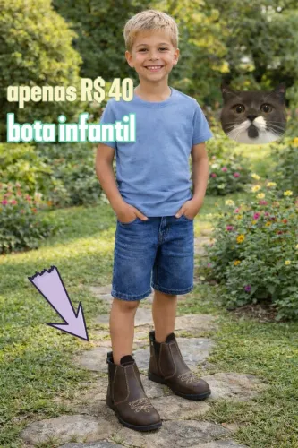 Botas infantis 34