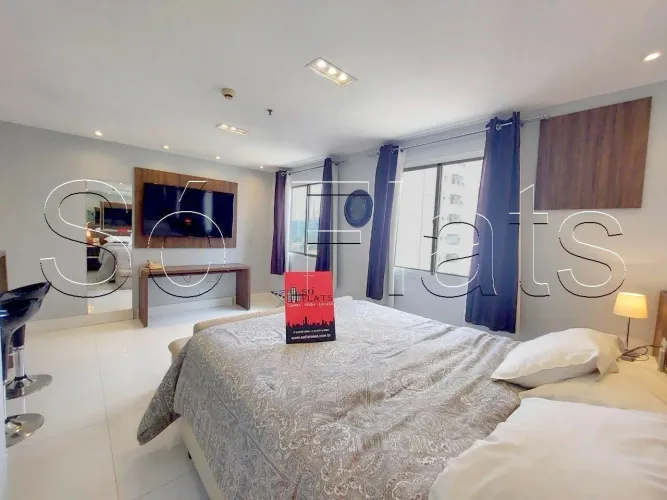 Studio Mercure Vila Olímpia para locação com 30m², 1 dormitório e 1 vaga.