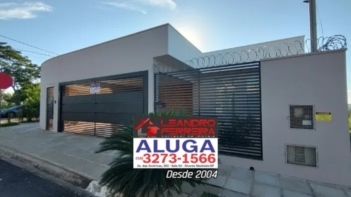 ALUGA-SE R$ 3.200,00 | Alto Padrão em Álvares Machado/SP: Piscina e Energia Fotovoltaica