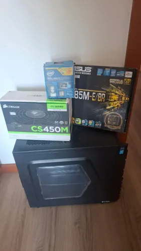 PC - KIT MOBO, Processador, memórias RAM + Fonte e Gabinete
