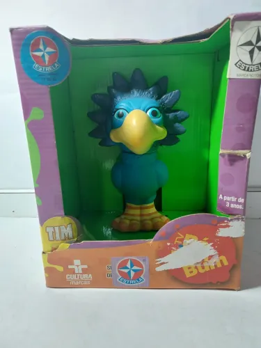 Boneco Tim Papagaio do Programa Castelo Ra-Tim-Bum Sem Uso na Caixa