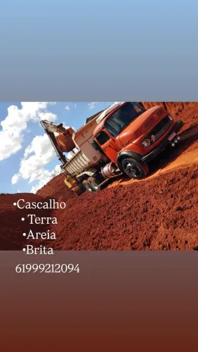 Cascalho Terra Areia Brita