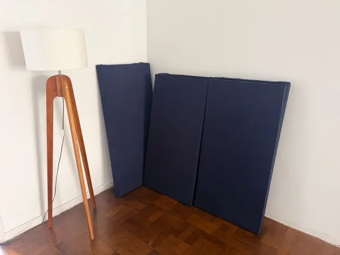 Painel para Tratamento Acústico em madeira e lã de rocha 