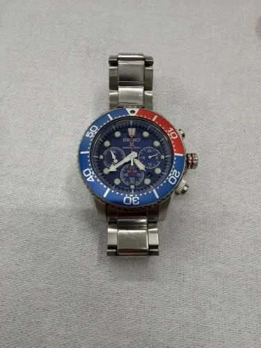 Seiko Prospex relógio de mergulho cronógrafo solar SSC019P1