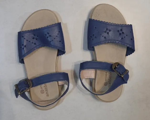 Sandália Infantil Ortopé Anatômica Azul