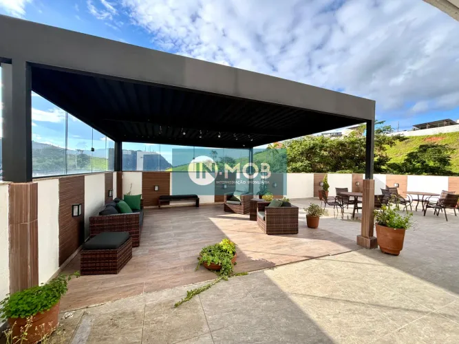Studio mobiliado com varanda e vista privilegiada no Estrela Sul | 1 quarto | 40 m²