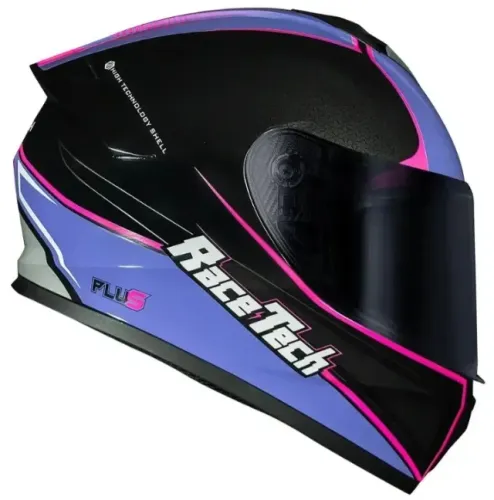 Capacete Race Tech Hit Plus Preto Brilhante n° 62
