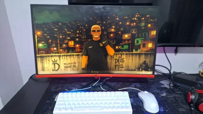Monitor Gamer HQ 165hz 24 Polegadas Curvo com RGB.