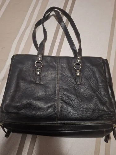 Bolsa de couro para notebook/livros