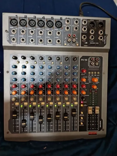 Mesa de som HMA PRO áudio 10 canais com USB 