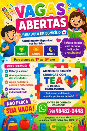Aula em domicílio!