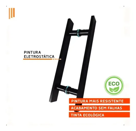 Puxador Porta De Correr Vidro Madeira 40cm  Novo