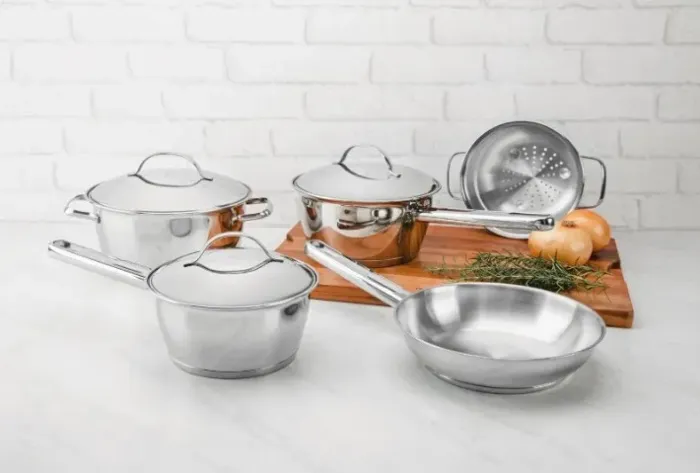 Jogo de Panelas de Aço Inox Indução Tramontina 5 Peças Allegra