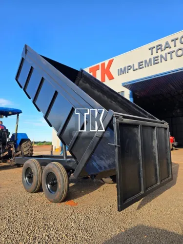cod. 1569 CARRETA BASCULANTE HIDRÁULICA 7.000 KG - Tk Tratores Nova Andradina-MS