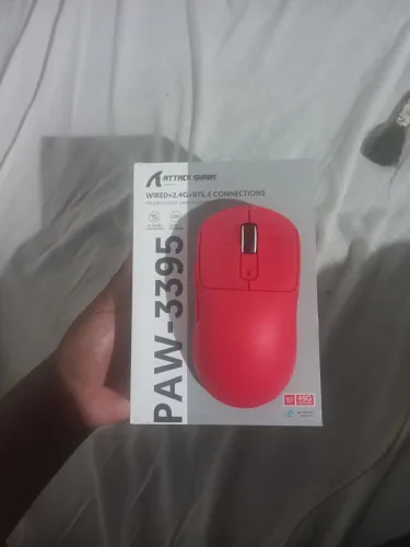Mouse Gamer Sem Fio Attack Shark X3 (Sensor PAW3395 - 49g) - Estado de Novo na Caixa