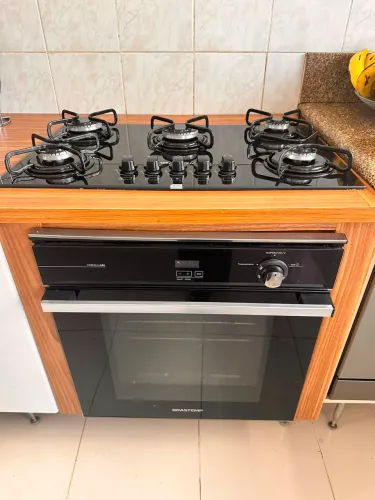 Cooktop Brastemp Ative! 5 Bocas - Vidro Temperado Preto