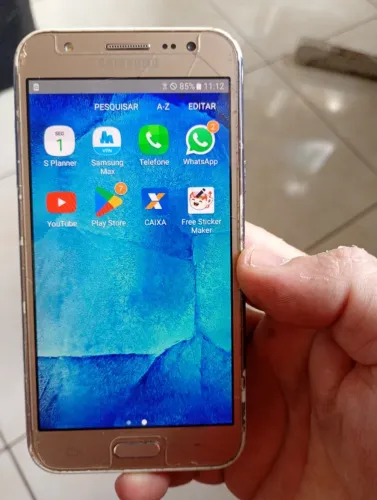 Celular J5 16 gigas funcionando perfeitamente sem detalhes