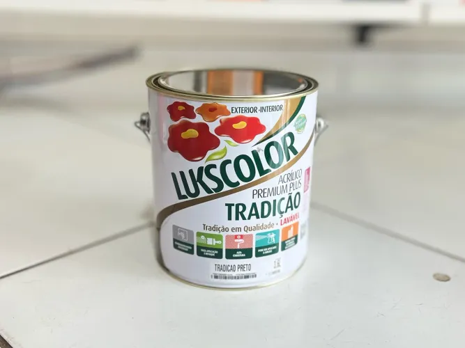 Tinta Tradição Preto Lukscollor 3,6l Acrílico Premium Plus