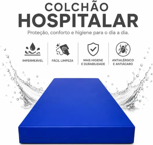 Colchão Hospitalar Solteiro 188x88<br>