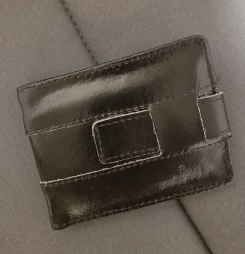 Carteira masculina compacta cartões CNH Cédulas Moedas