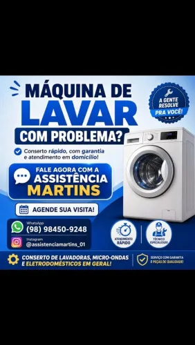 Manutenção Máquina de lavar e microondas