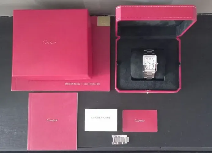 Relógio Cartier Tank Aço XL Automático