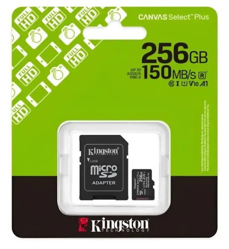 Cartão de memória 256gb kingston