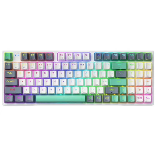 Teclado Mecânico Machenike K500 94 Teclas RGB - Hot-Swap (Com Detalhe / Fácil Conserto)