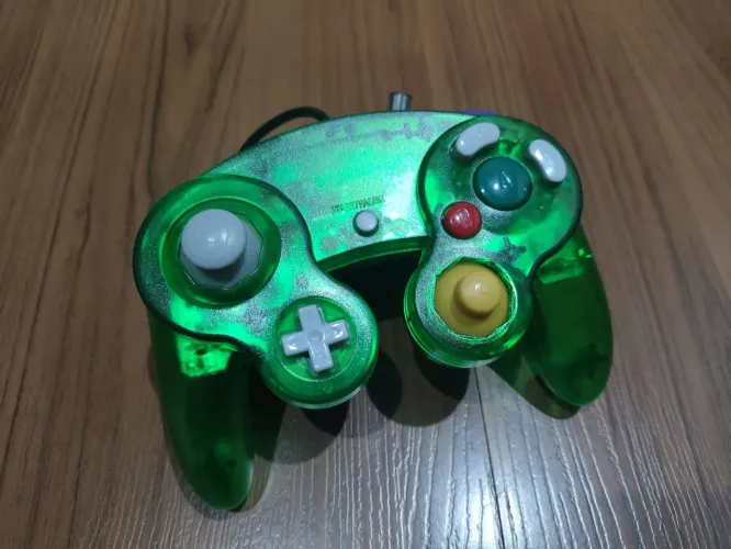 Controle NOVO para Nintendo Game Cube, verde translúcido, paralelo 1a. linha