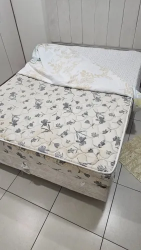 Cama box casal com colchão