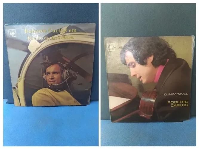 Discos de Vinil Roberto Carlos - O Inimitável e Em ritmo de aventura