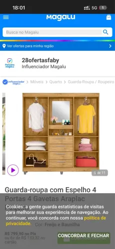 ESTOU DOANDO ESSE GUARDA ROUPA
