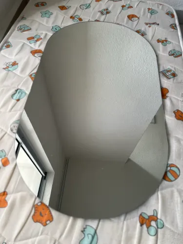 Espelho Tendência Oval Sem Moldura 75x43 cm