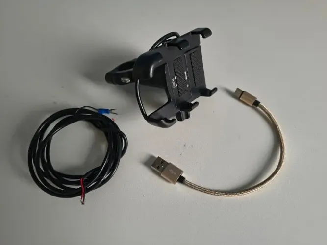 Suporte de celular para moto usb