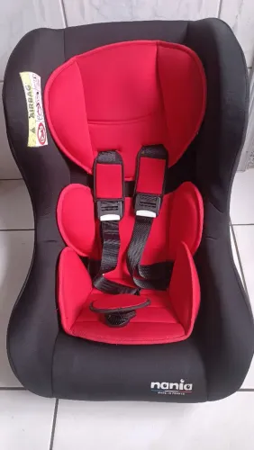 Cadeira Para Auto, Nania, Preta e vermelha, 0 a 25 KG