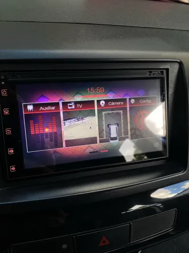 Som Automotivo 2 DIN - Hansey DD3016 - Com TV Digital - Acompanha câmera de ré 