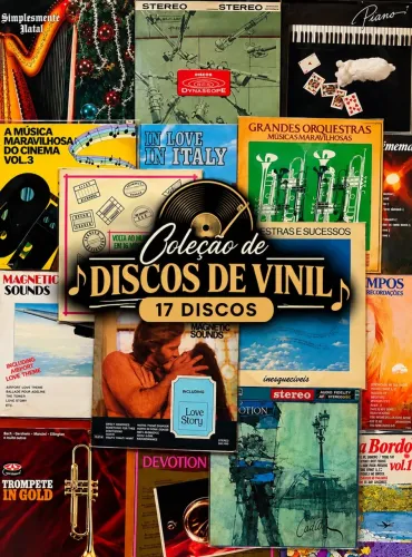 17 Discos de Vinil LP Coleção Música Clássica Orquestral Cinema