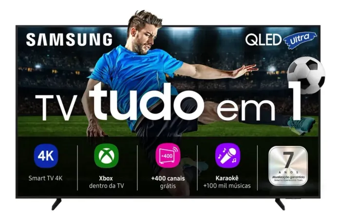 Smart TV Samsung 75? 4K QLED Ultra Gaming Controle Gestos