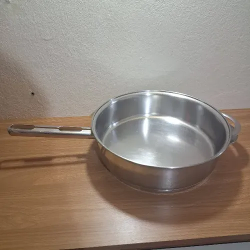 Tramontina Solar 28cm 4,8l Fundo triplo Aço inox Para indução Frigideira Reta e Grande