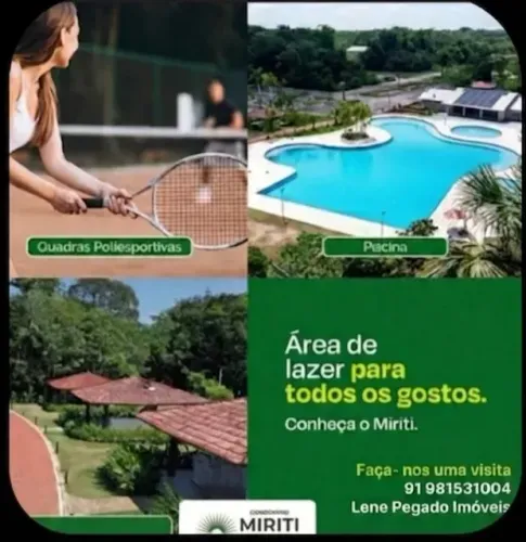 Lene Pegado Vende Terreno de 20.00 x 50.00 no Condomínio Miriti Golf Internacional Marina