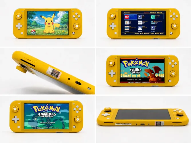 Nintendo switch lite amarelo desbloqueado 32+128GB