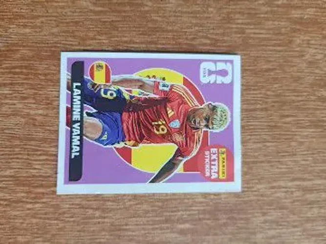 Figurinha legend lamine yamal roxa Panini oficial