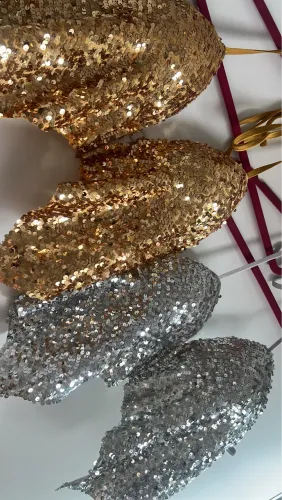 Croped prata e dourado todo no paetê, 35$ ? cada! 