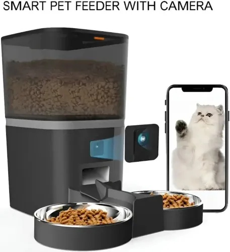 Alimentador Automático com Câmera para 2 Pets